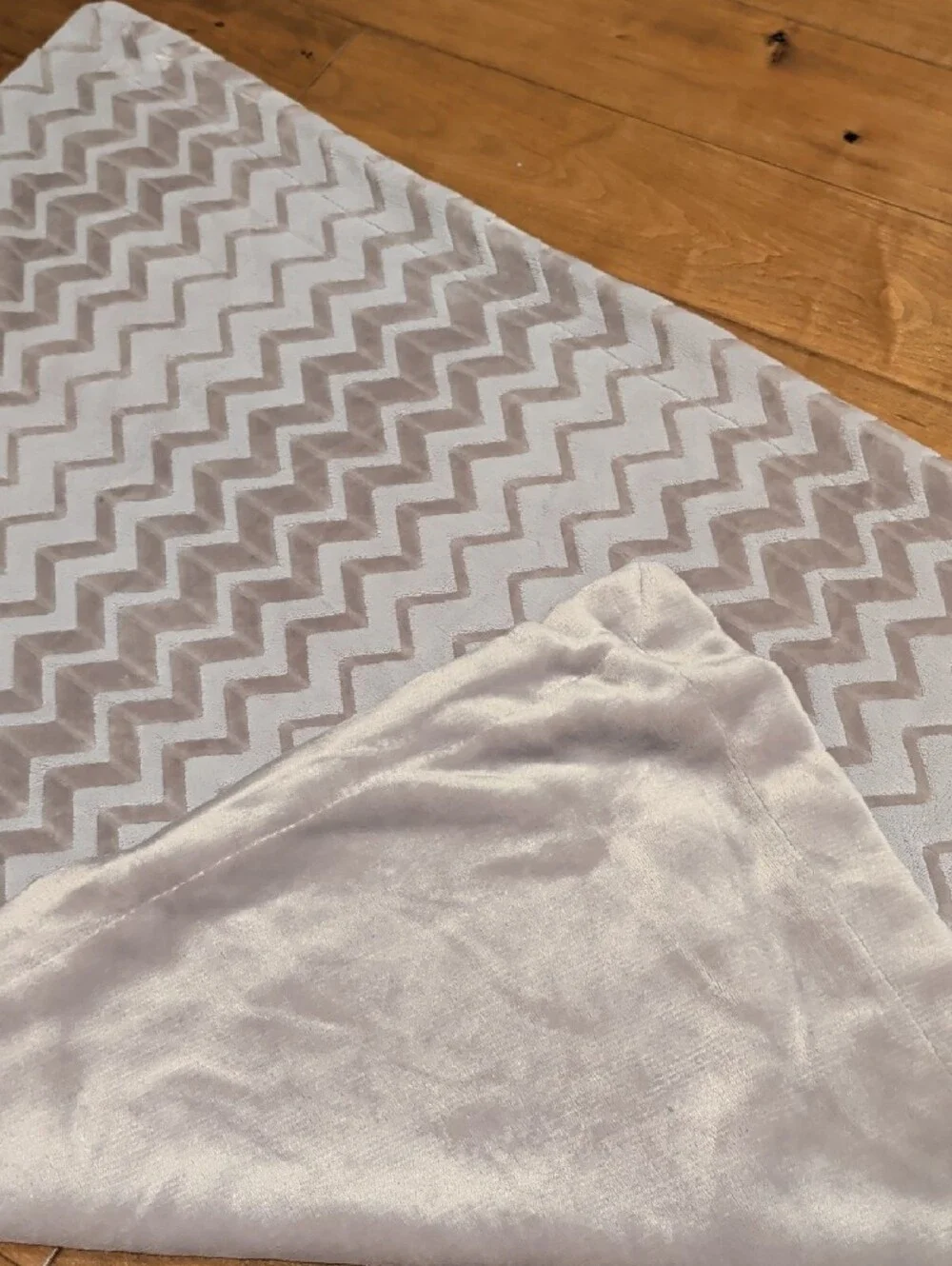 Baby Blanket - Light Gray 38x28